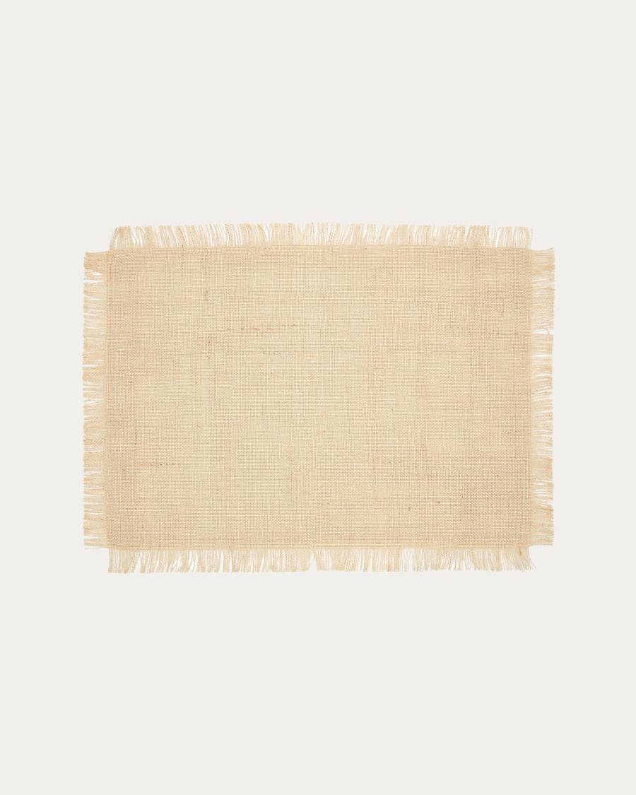 Trisol set of 2 100% jute placemats, 35 x 50 cm