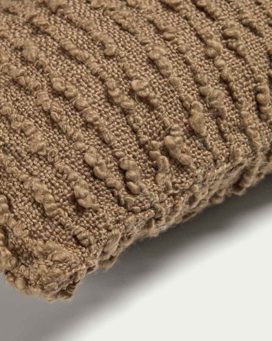 Κάλυμμα μαξιλαριού Herminia, καφέ, 30x50εκ