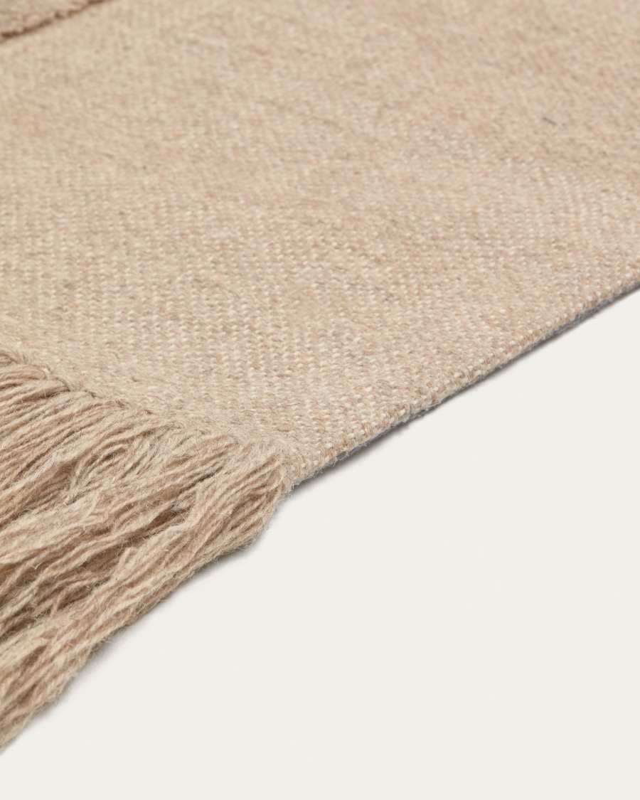 Carinae wool and cotton rug in brown, 160 x 230 cm