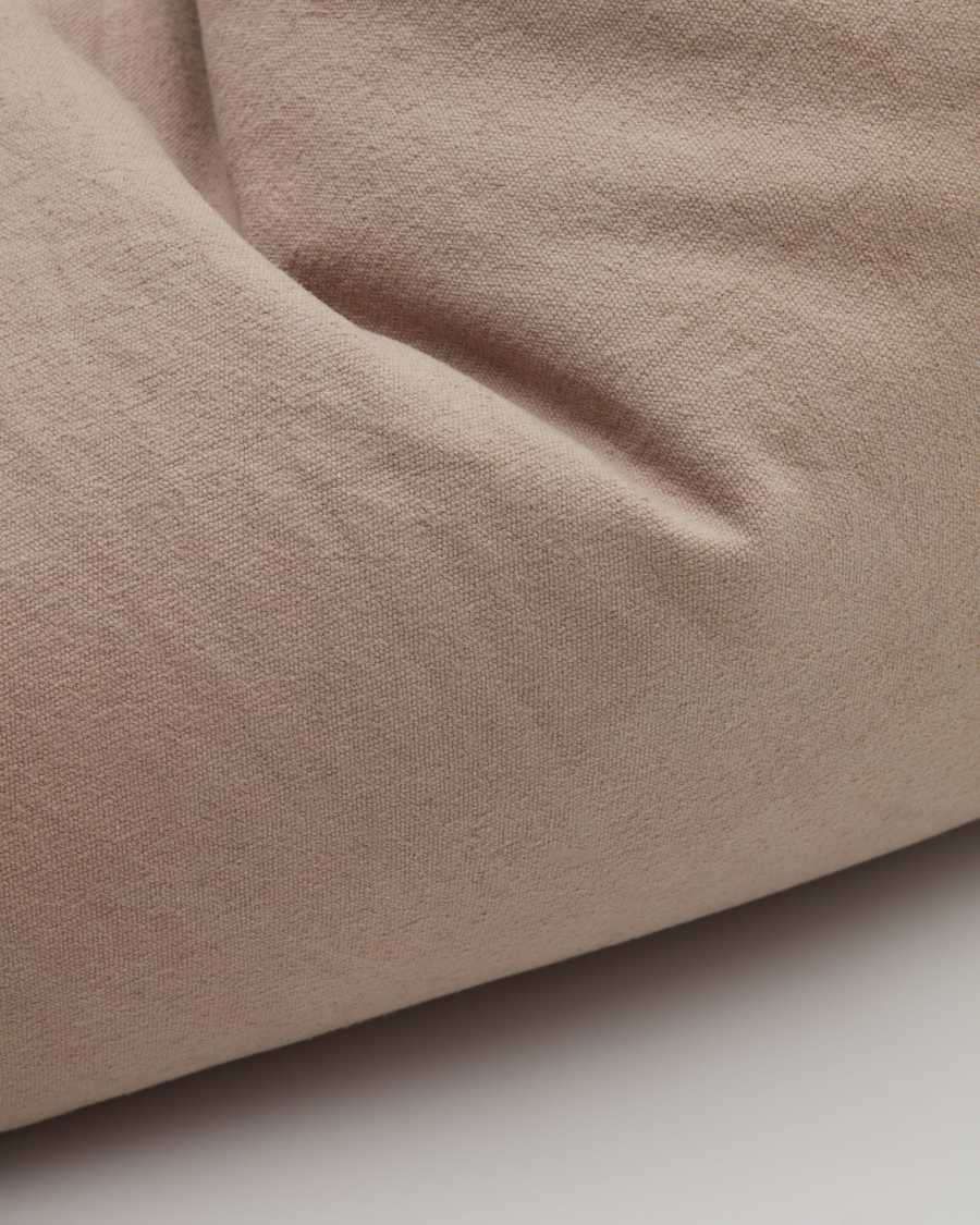 Calu 100% cotton pouf in beige