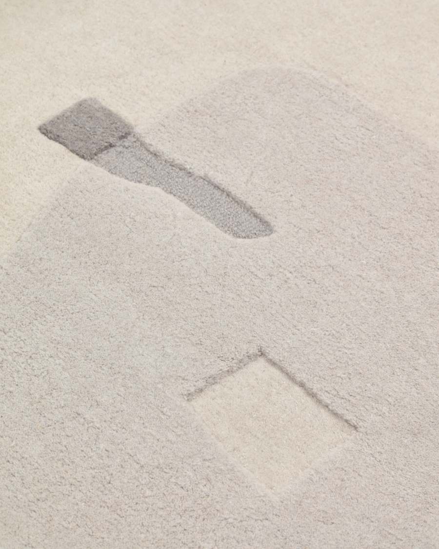 Tapis Belinda en laine multicolore 70 x 140 cm