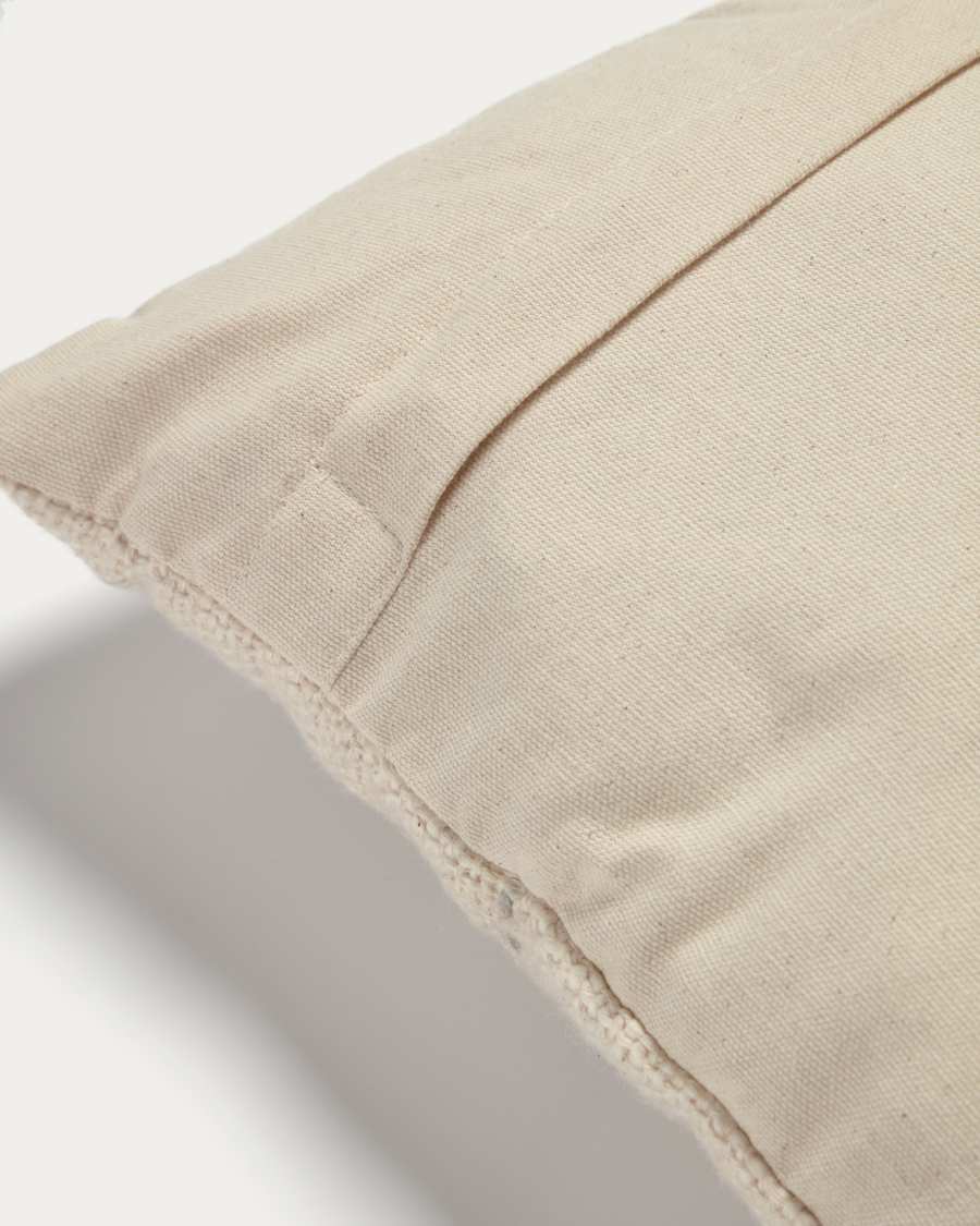 Housse de coussin Veiga 100% coton beige 30 x 50cm