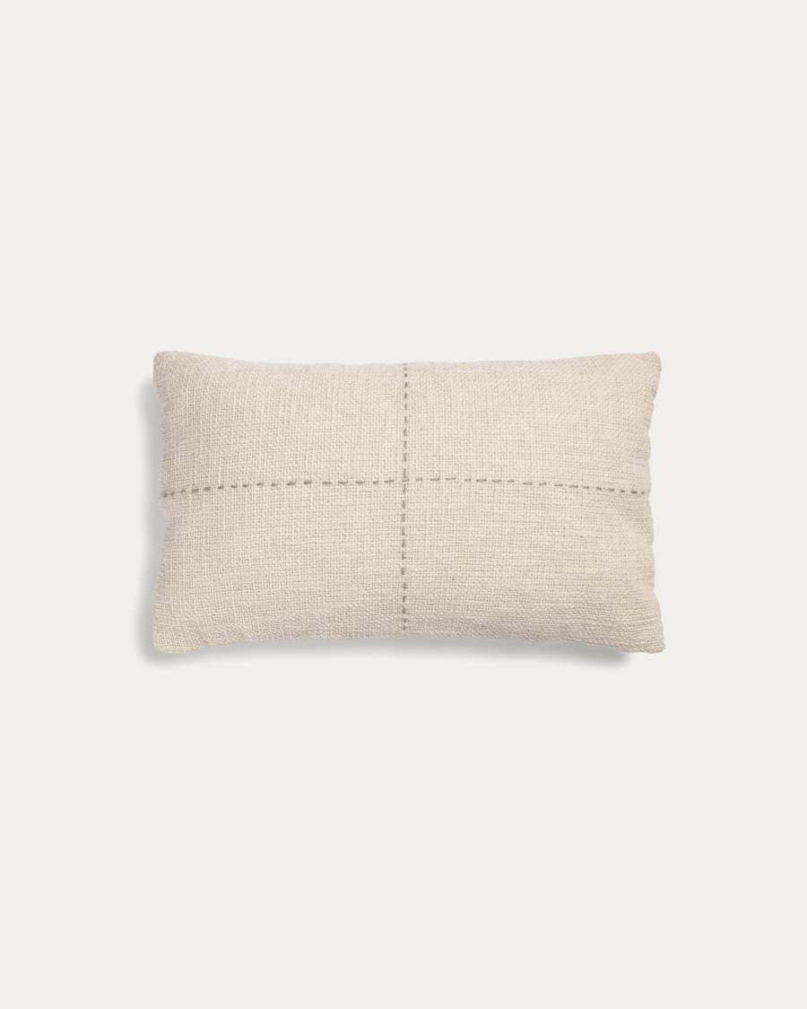 Housse de coussin Veiga 100% coton beige 30 x 50cm