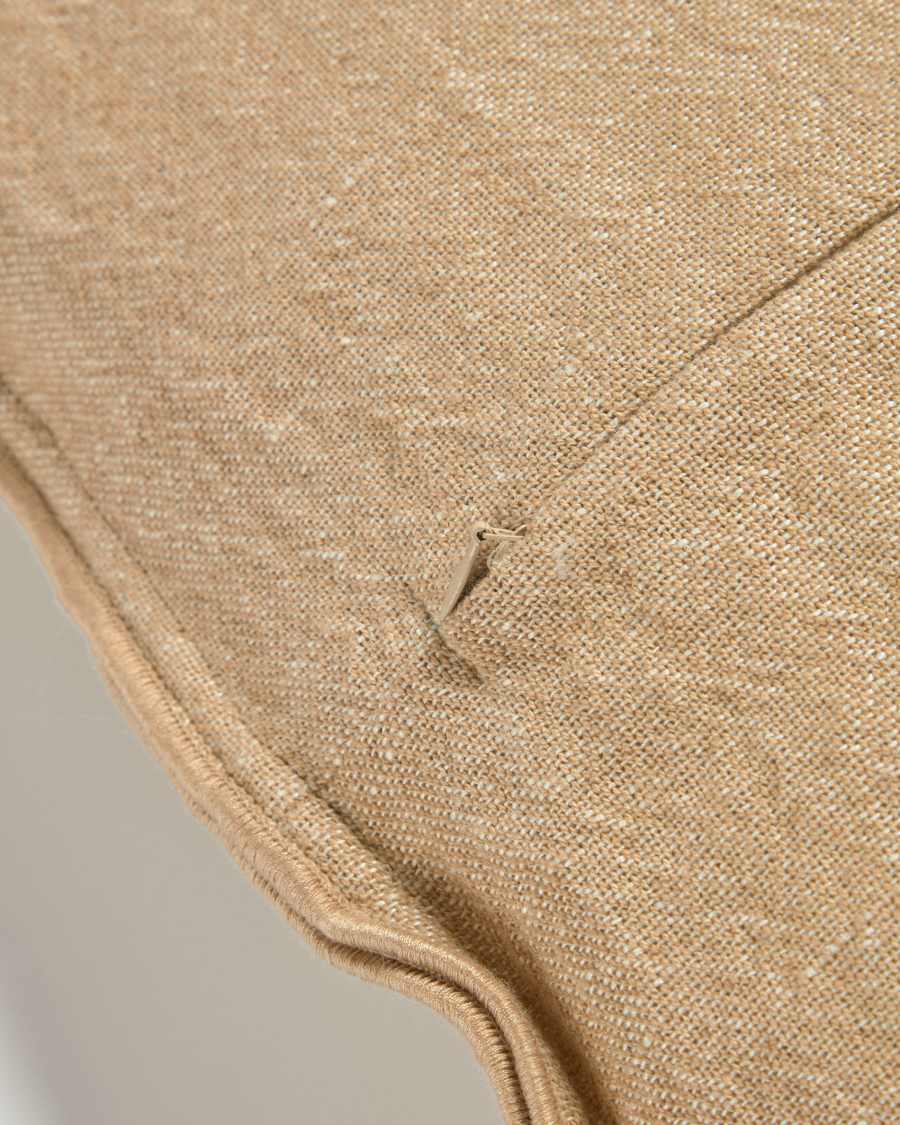 Queta cushion cover in beige linen and cotton, 45 x 45 cm