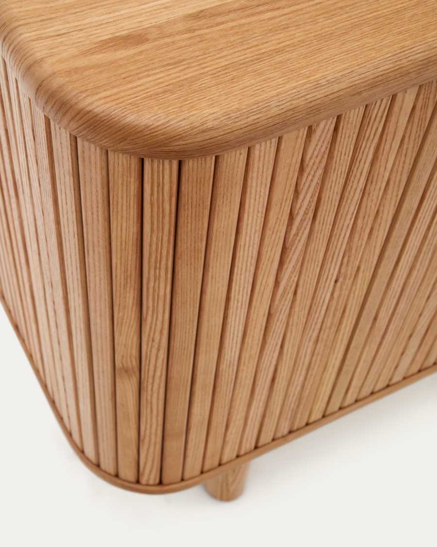 Buffet Mailen 2 portes en placage de frêne avec finition naturelle 180 x 75 cm