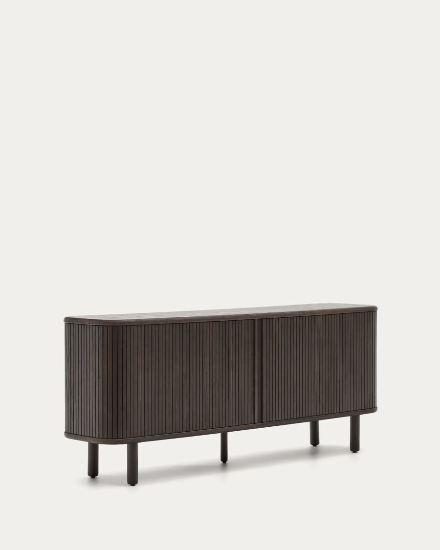 Mailen Sideboard 2 Türen aus Eschenfurnier mit dunklem Finish 180 x 75 cm