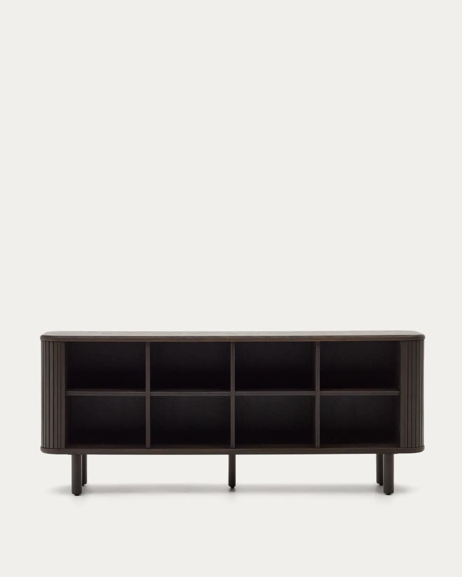 Mailen Sideboard 2 Türen aus Eschenfurnier mit dunklem Finish 180 x 75 cm