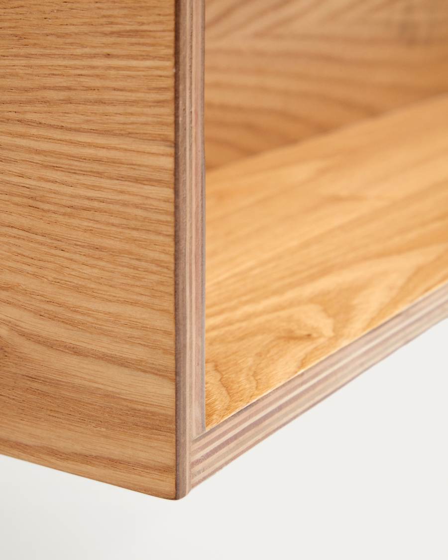 Étagère Octavia en contreplaqué de bois de frêne FSC Mix Credit 120 x 20 cm