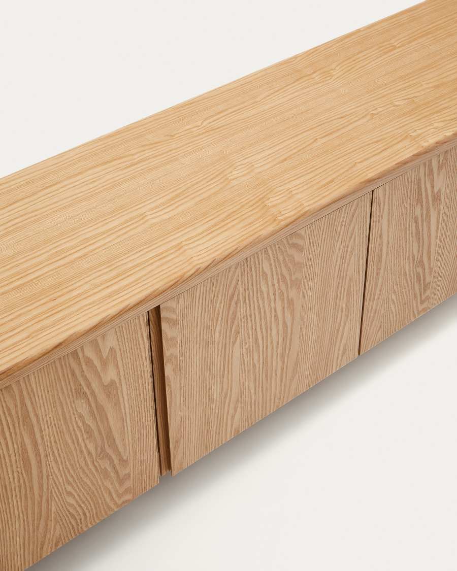 Salaya TV stand in ash plywood FSC Mix Credit, 200 cm x 52 cm