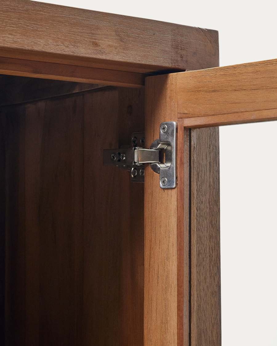 Vetrina Sashi in legno massiccio di teak 110 x 185 cm