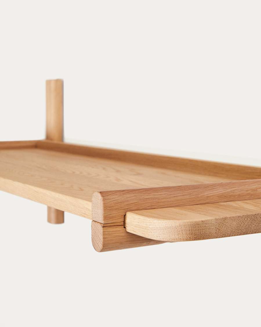 Sitra modular shelf, 1 solid oak wood shelf in a natural finish, 90 cm, FSC Mix Credit