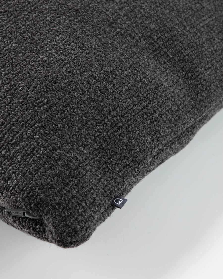 Noa cushion cover in grey, 30 x 50 cm