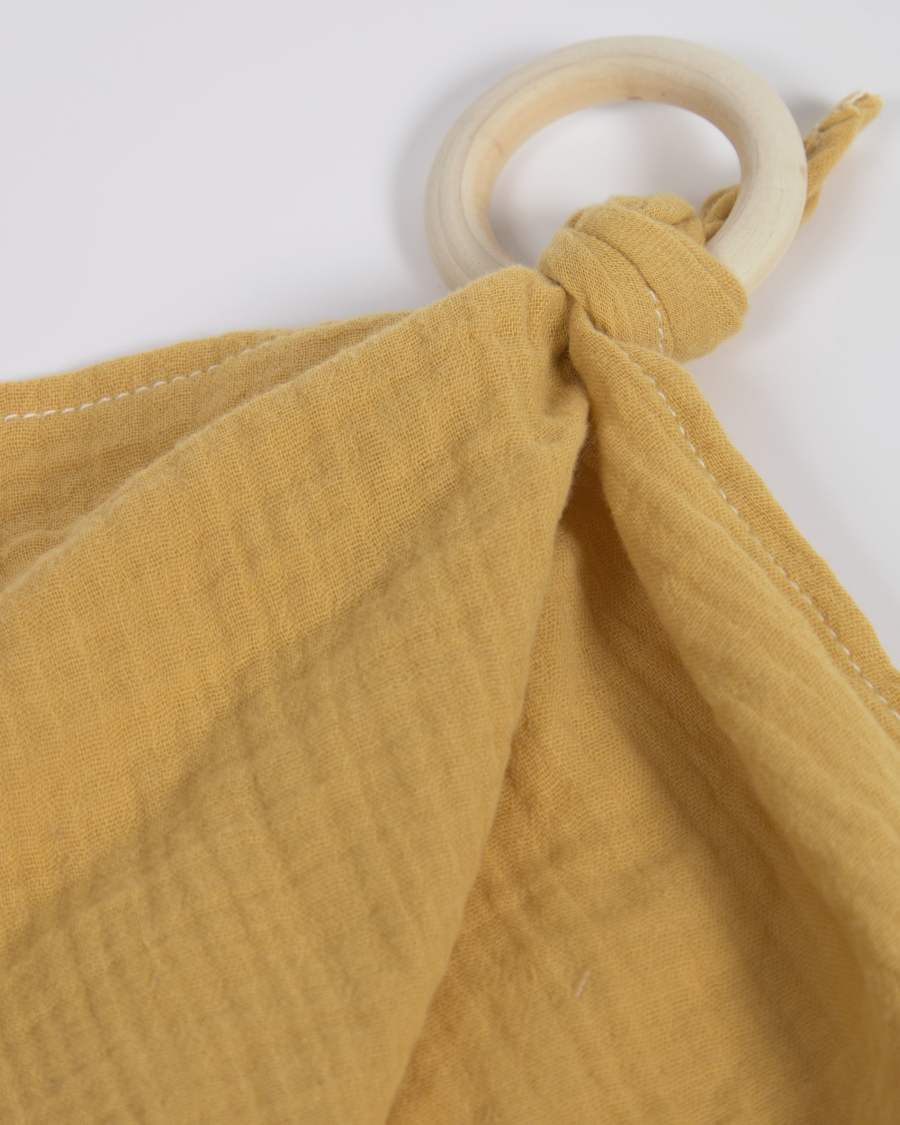 Yamile doudou 100% organic cotton (GOTS) in mustard
