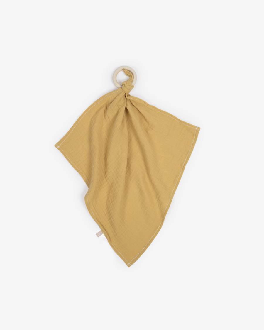 Yamile doudou 100% organic cotton (GOTS) in mustard