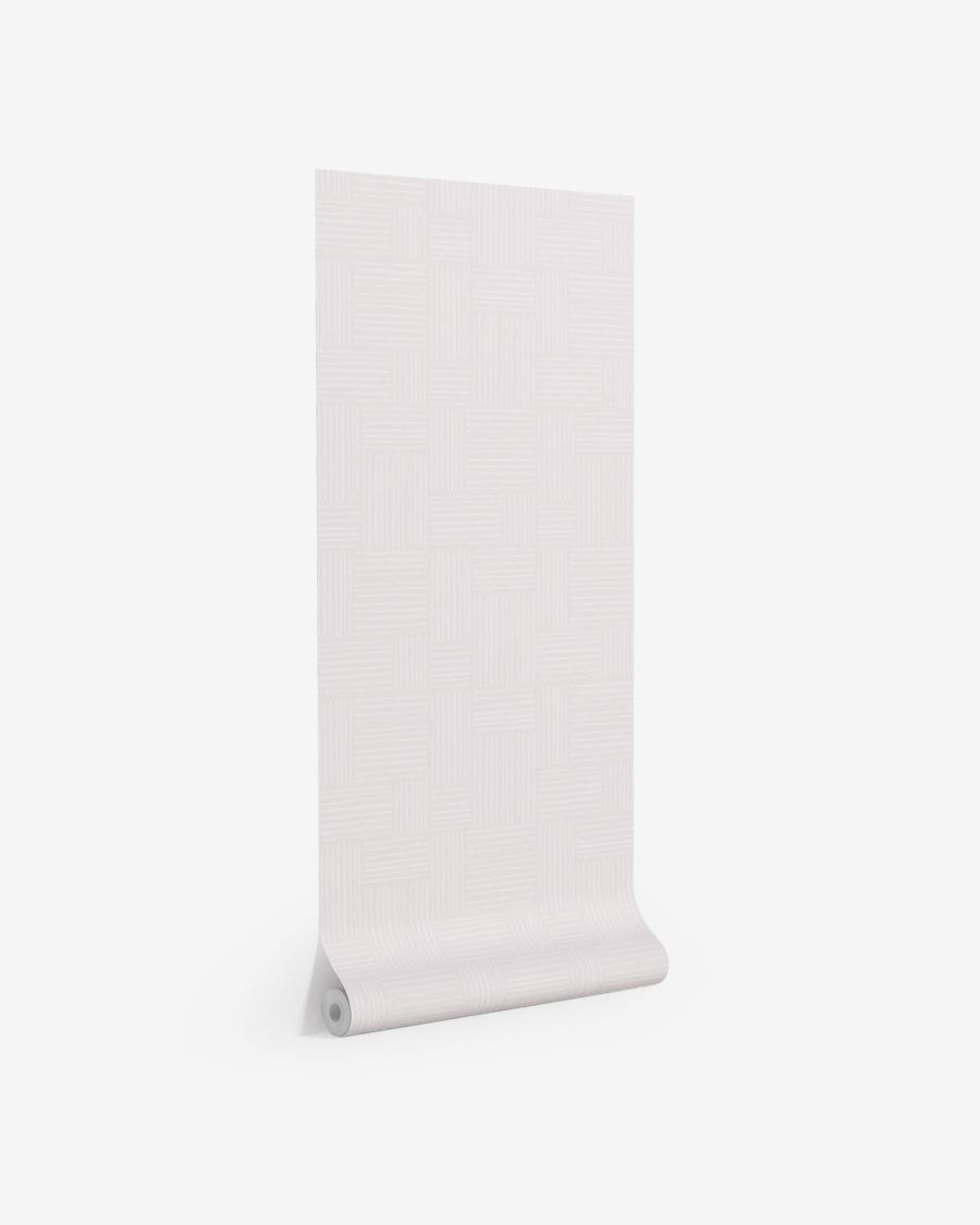 Trudy wallpaper with grey weave pattern, 10 x 0,53 m FSC MIX Credit