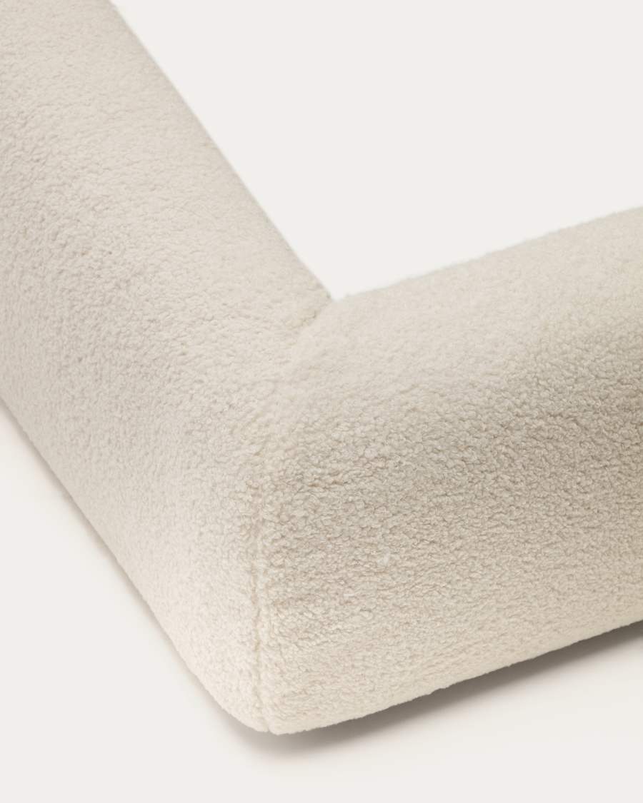Martina bed cover in ecru bouclé for a 90 x 200 cm mattress