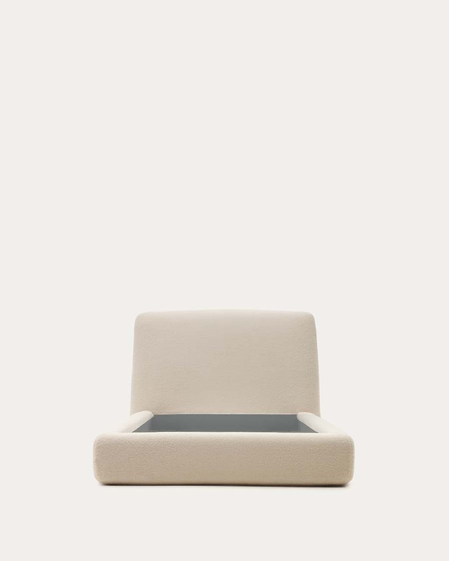 Martina bed cover in ecru bouclé for a 90 x 200 cm mattress