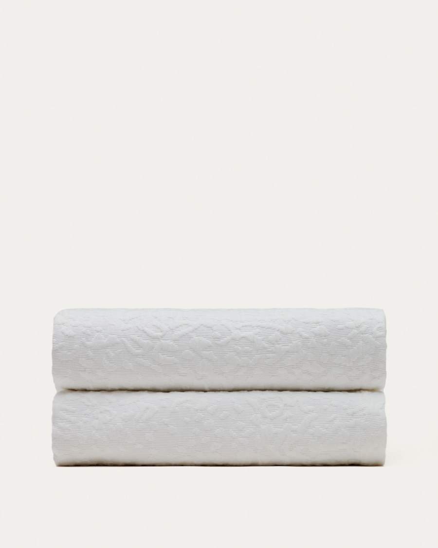 Marimurtra quilt, 100% white cotton, 180 x 250 cm