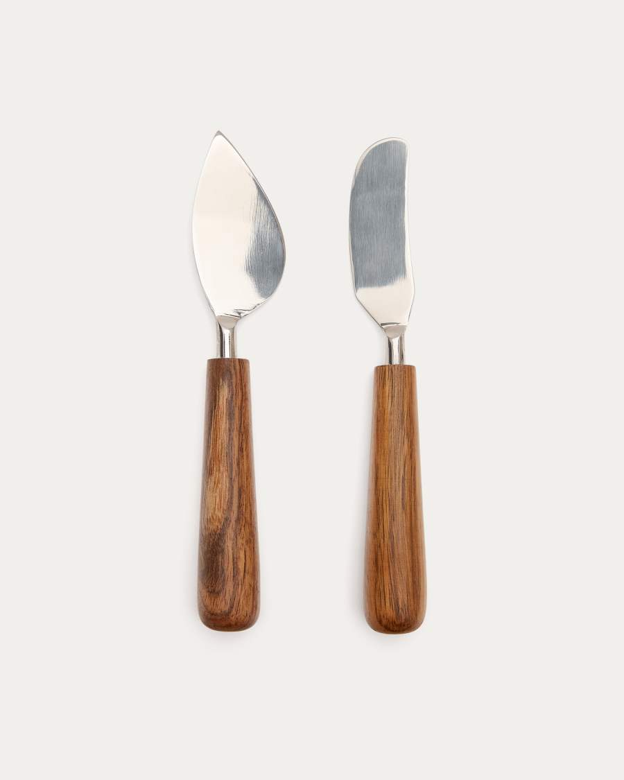 Set Rinlo da 2 posate in legno massiccio di acacia