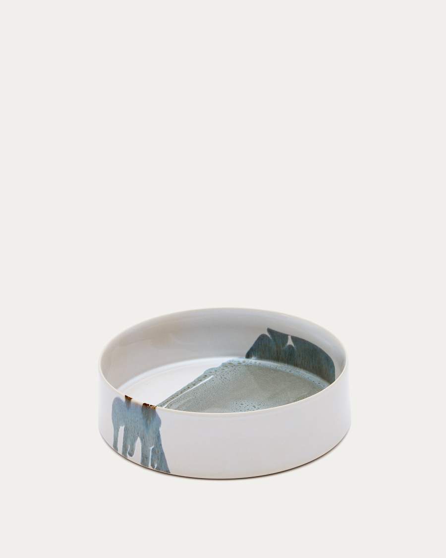 Vejer large multi-coloured ceramic bowl