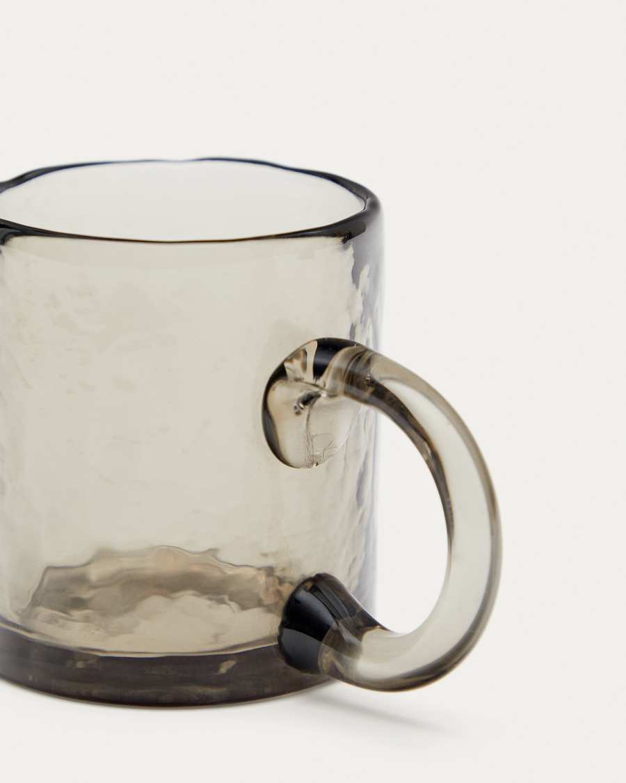 Sunera small cup made of recycled brown glass