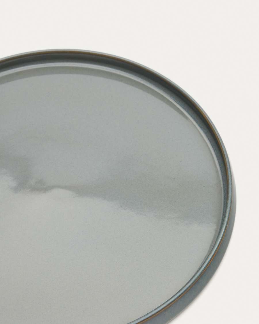 Lescala ceramic dinner plate in blue