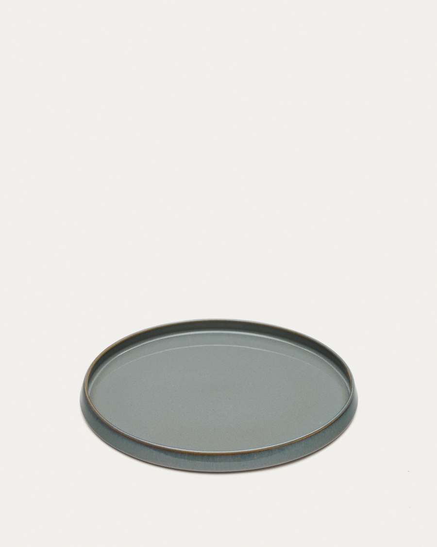 Lescala ceramic dinner plate in blue