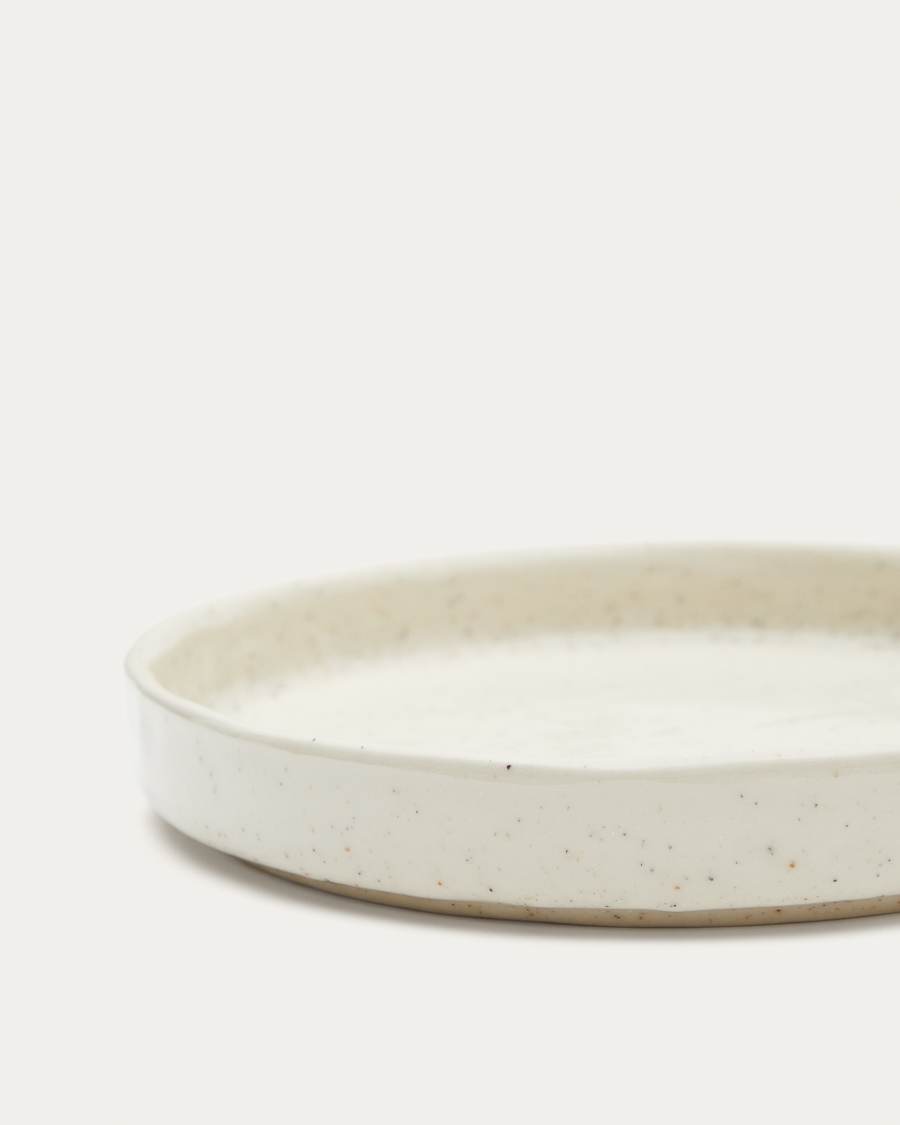 Dessertteller Setisa aus Keramik in Weiß