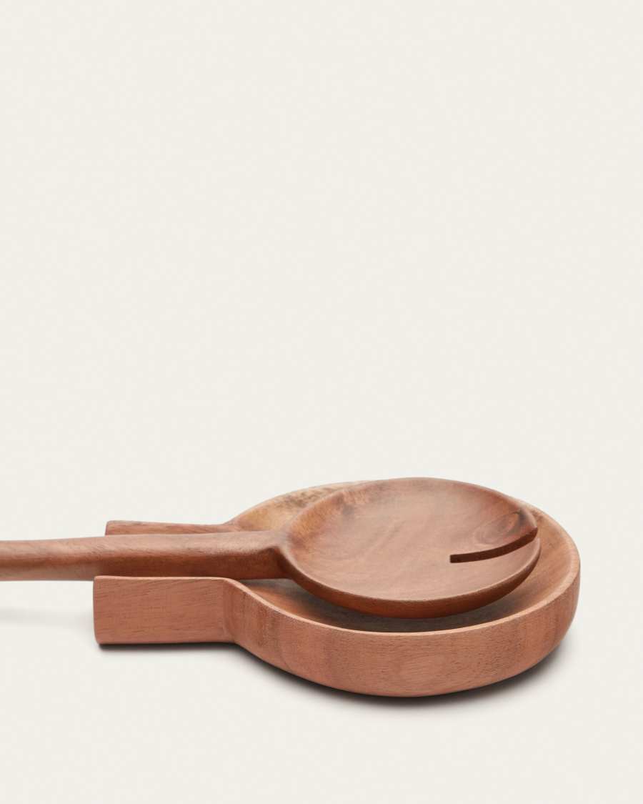Ercilia solid acacia wood spoon rest
