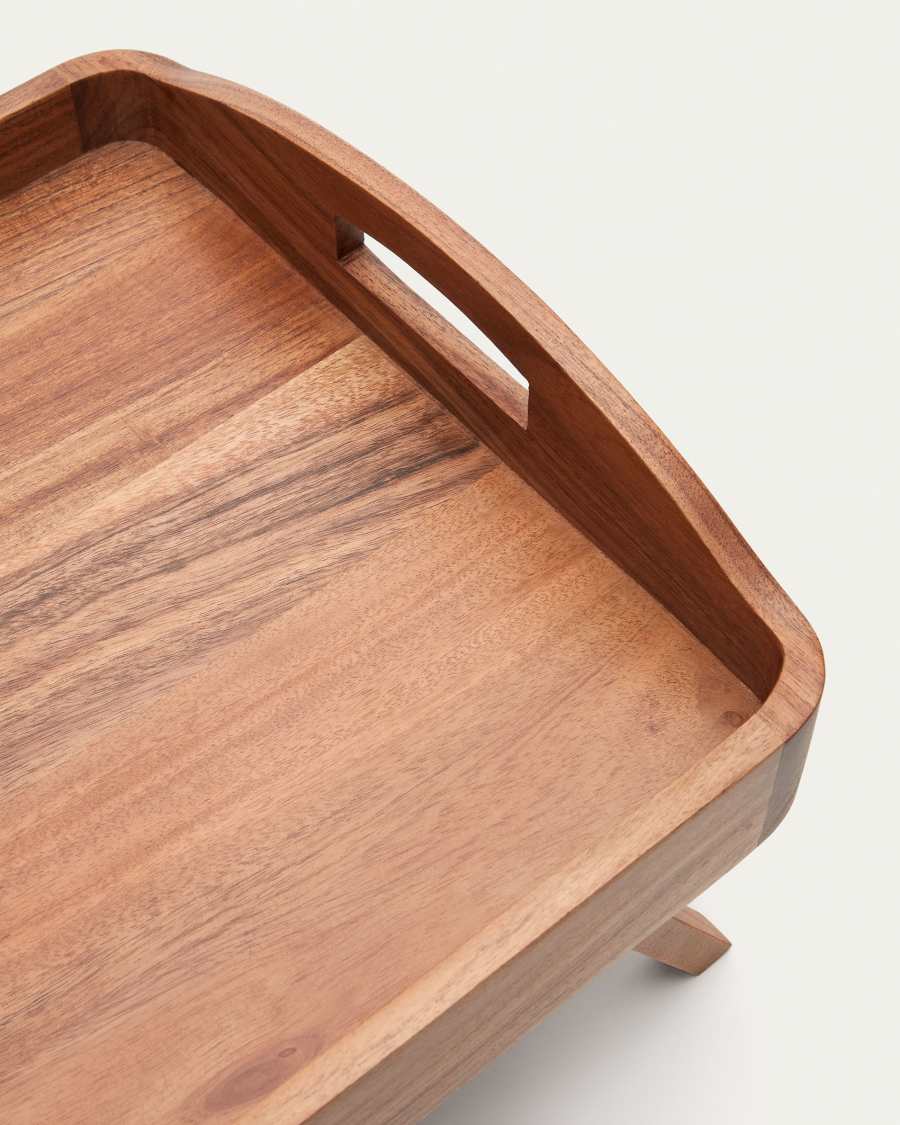 Bandeja para servir média Elissa de madeira de acácia