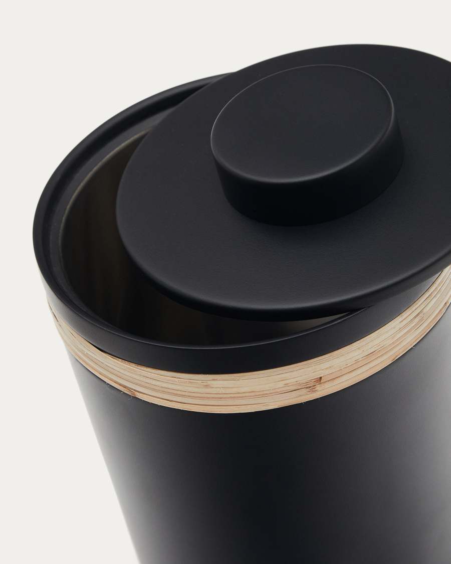 Portaghiaccio Shai in acciaio inossidabile e rattan