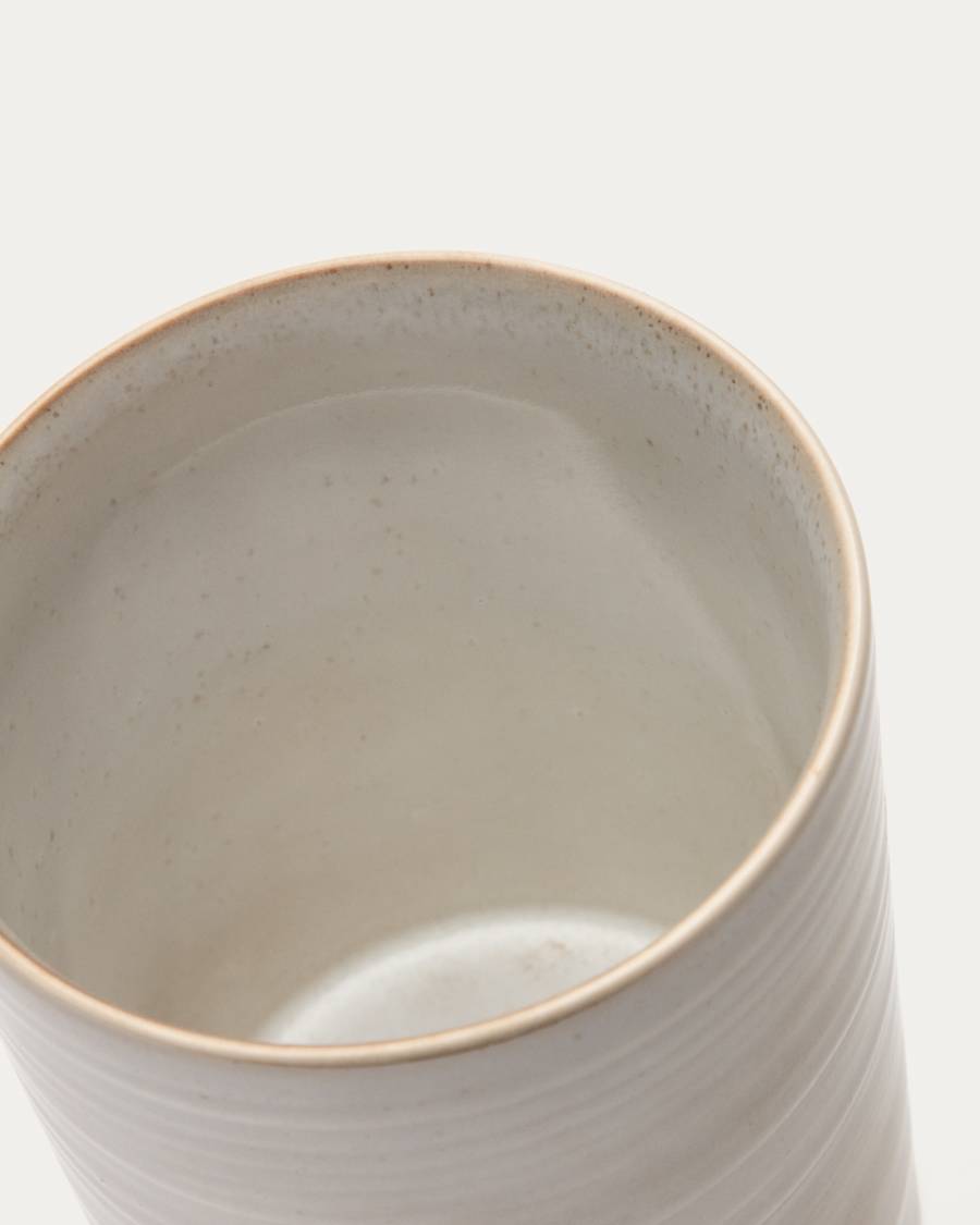 Portbou ceramic utensil stand in white