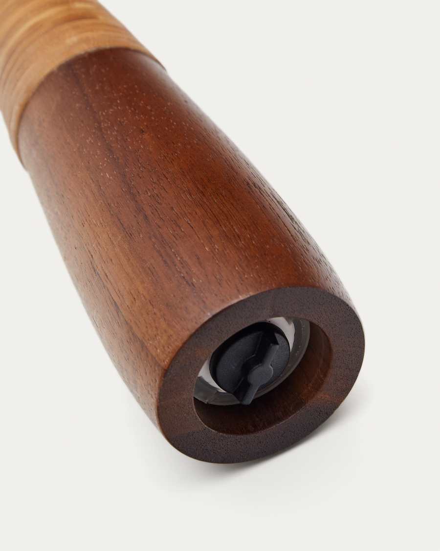 Sardis pepper mill made from FSC 100% acacia wood and rattan 22.9 cm