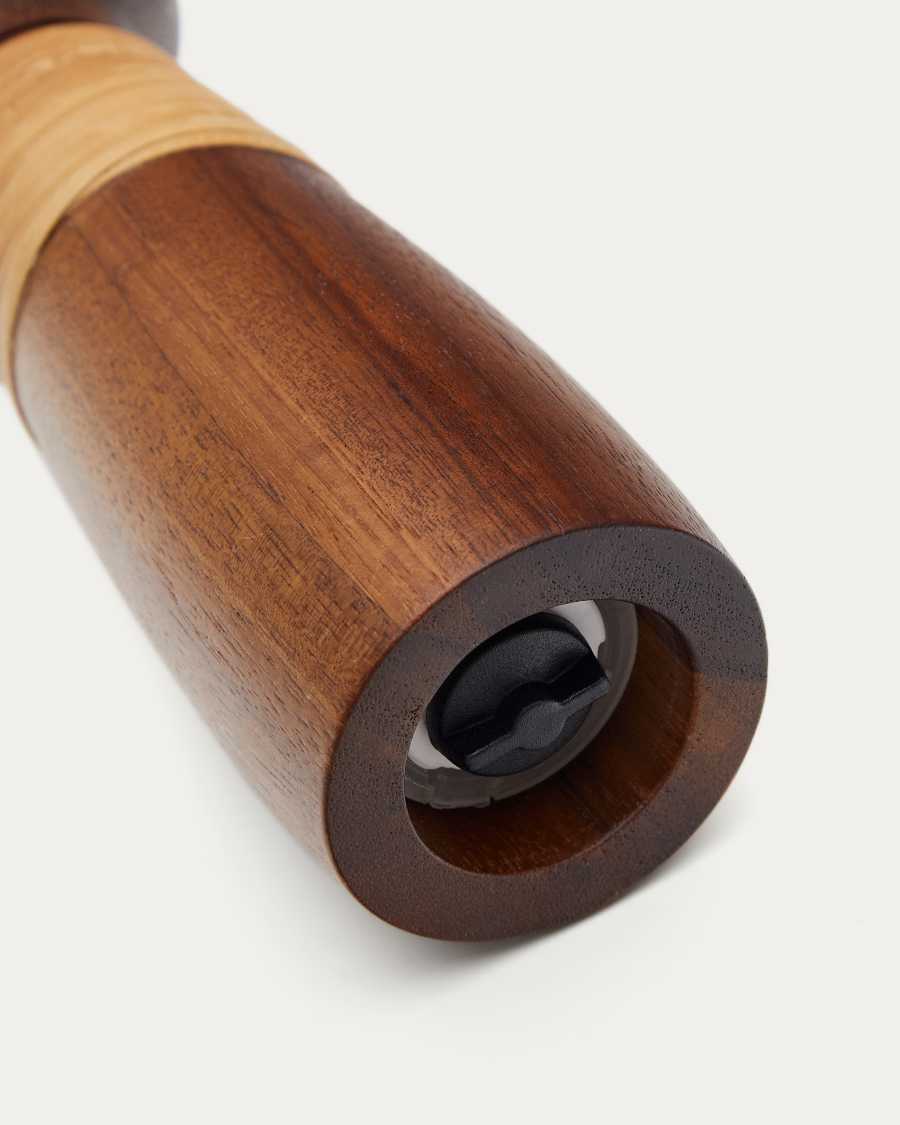 Pepermolen Sardis van FSC 100% acaciahout en rotan 20,3 cm