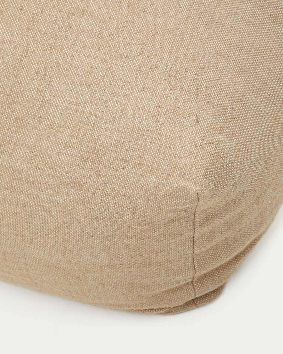 Vedell beige pouffe 100% PET 60 x 60 cm