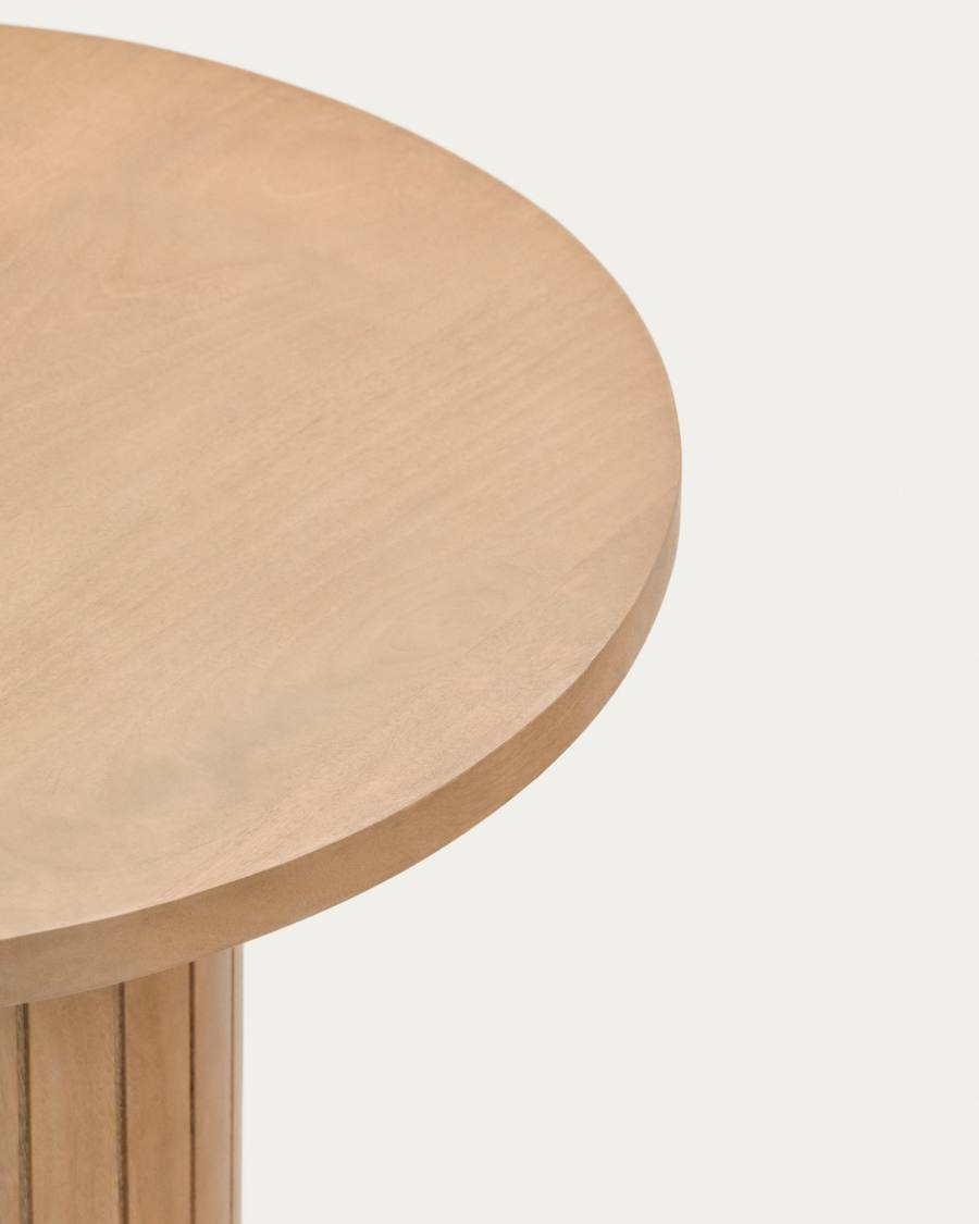 Licia round side table, solid mango wood, Ø 60 cm