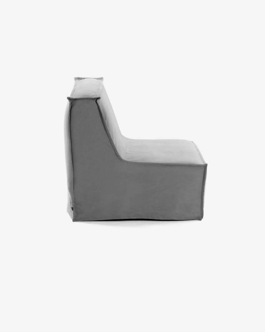 Lyanna sofa bed in grey 140 cm