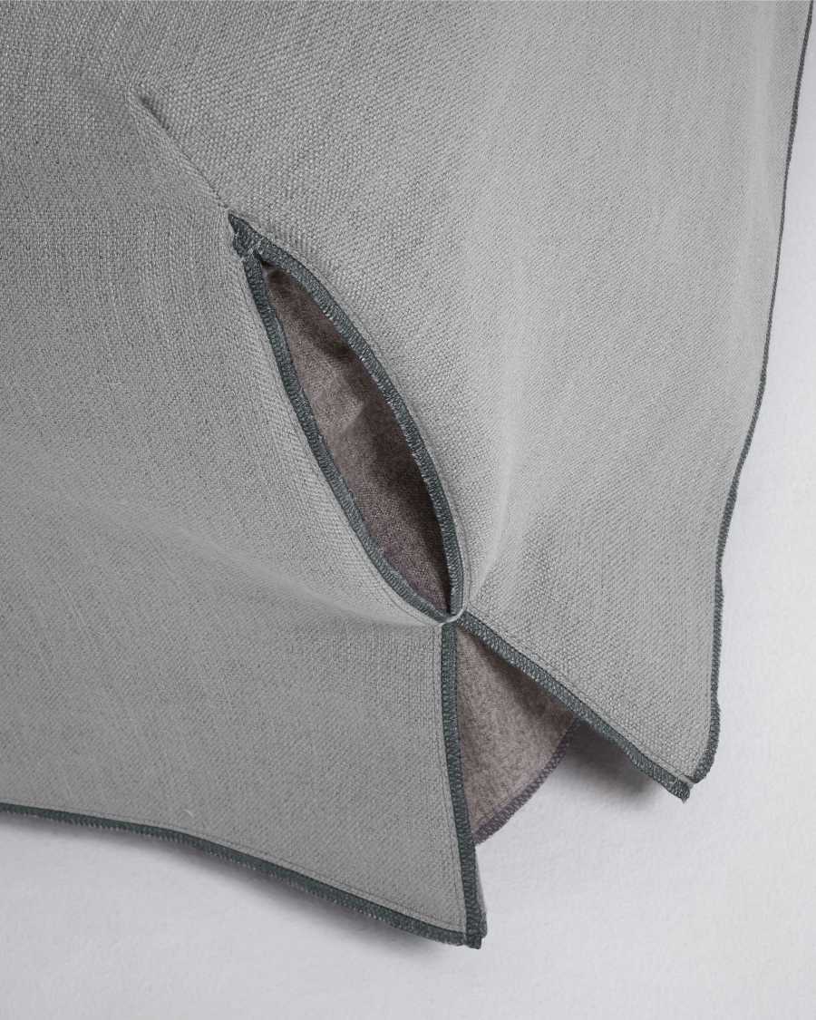 Canapé lit 140 Jessa gris et gris clair