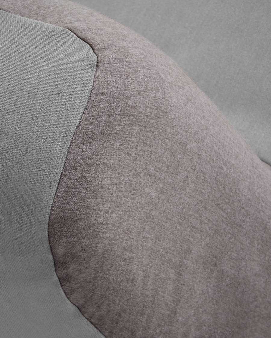 Canapé lit 140 Jessa gris et gris clair