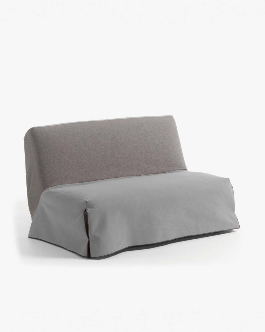 Canapé lit 140 Jessa gris et gris clair