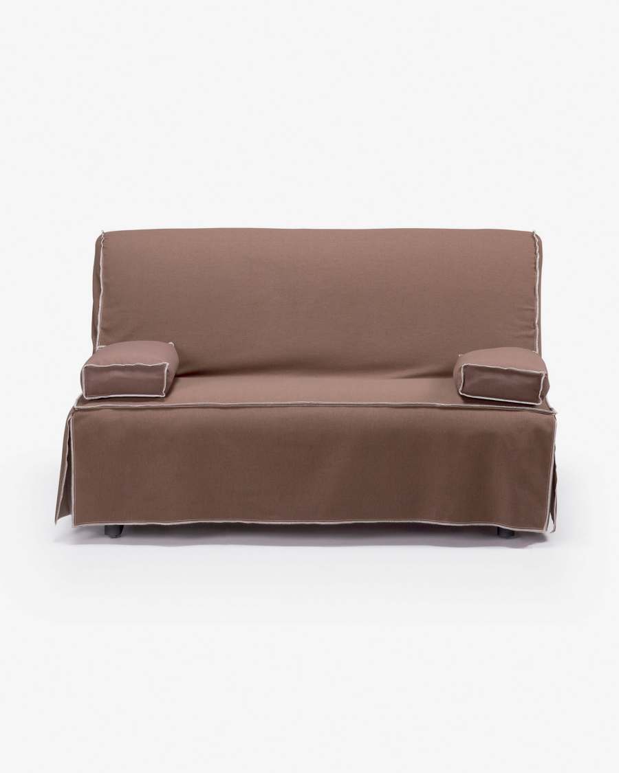 Sofá cama Jessa 140 cm marrón