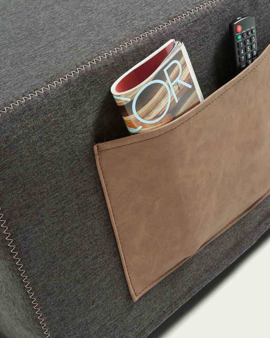 Fodera per pouf Kos nera