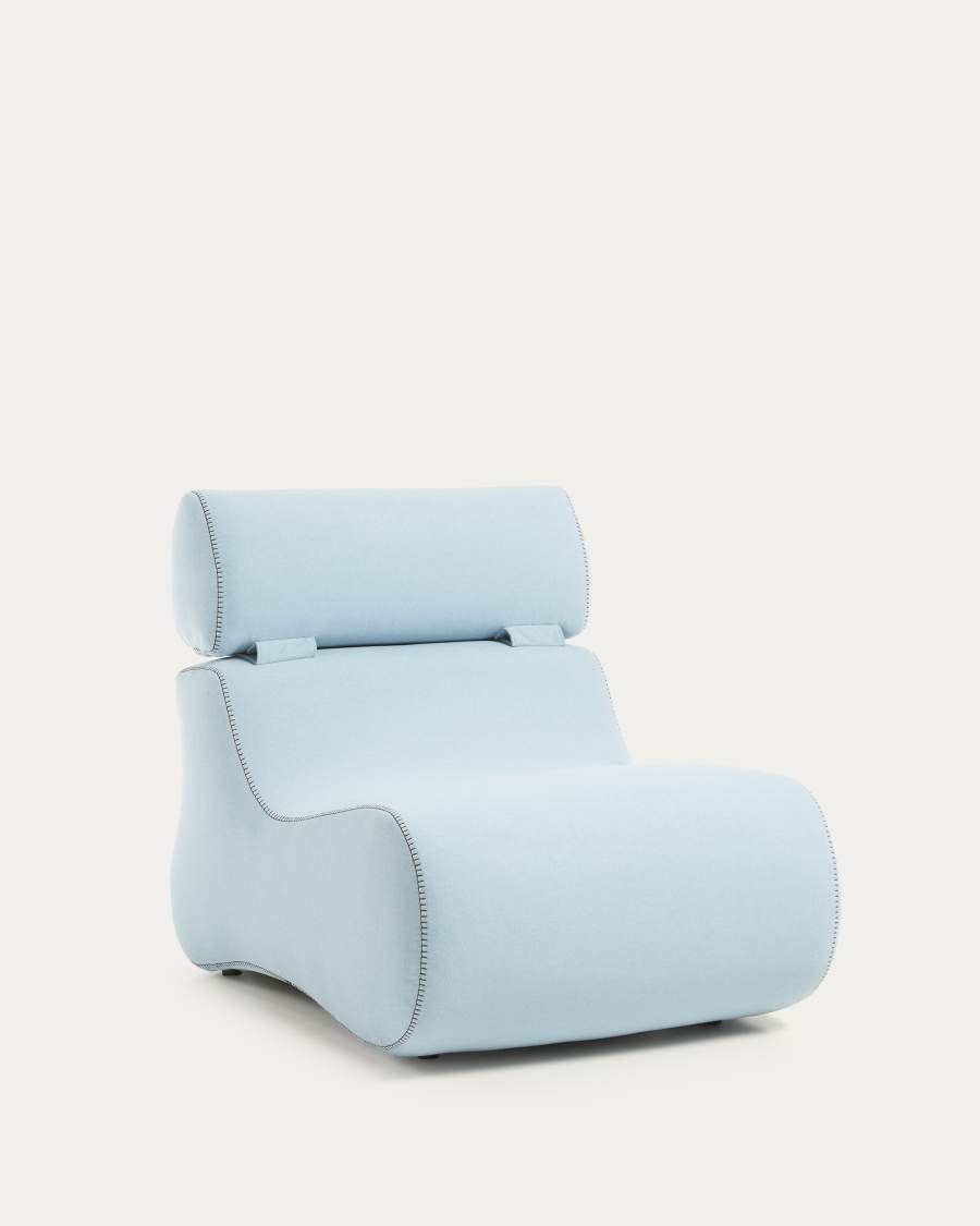 Poltrona Club azul claro