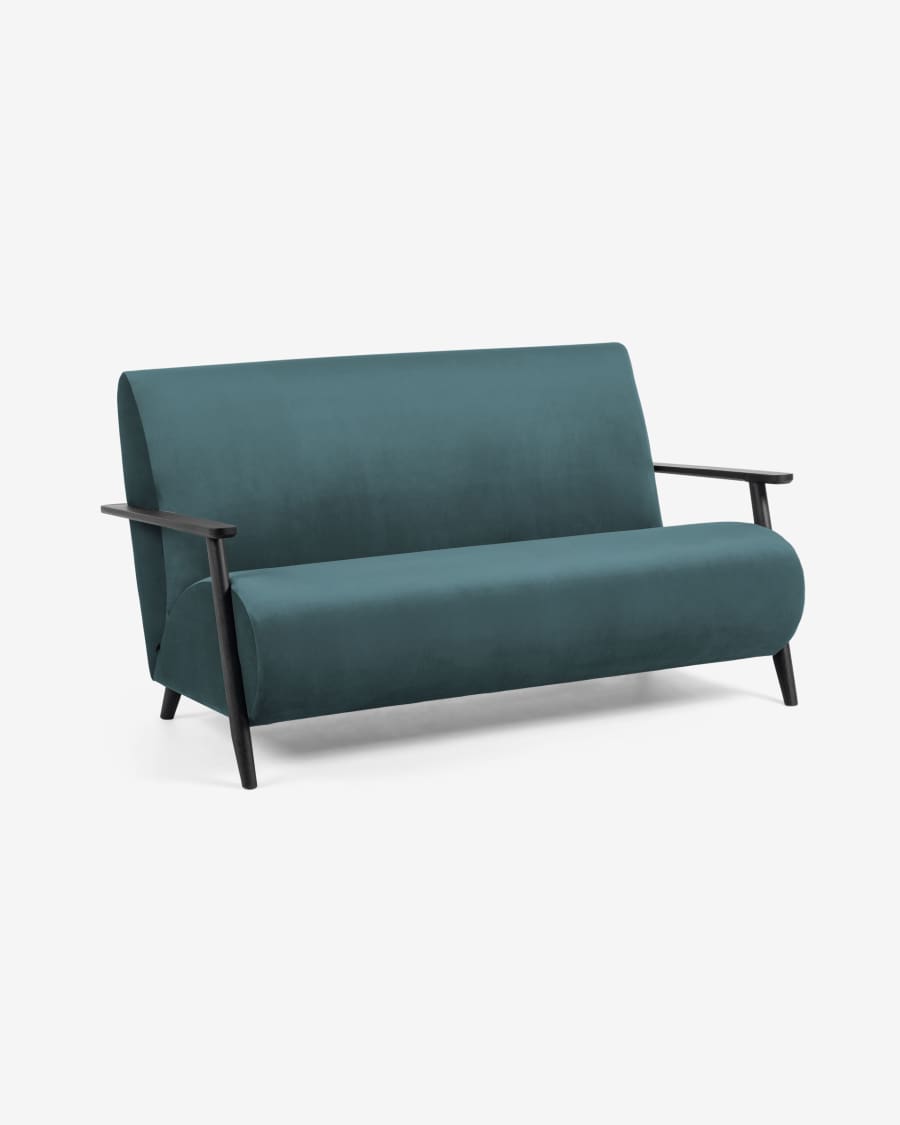 Türkises Meghan 2-sitzer Samt Sofa 145 cm