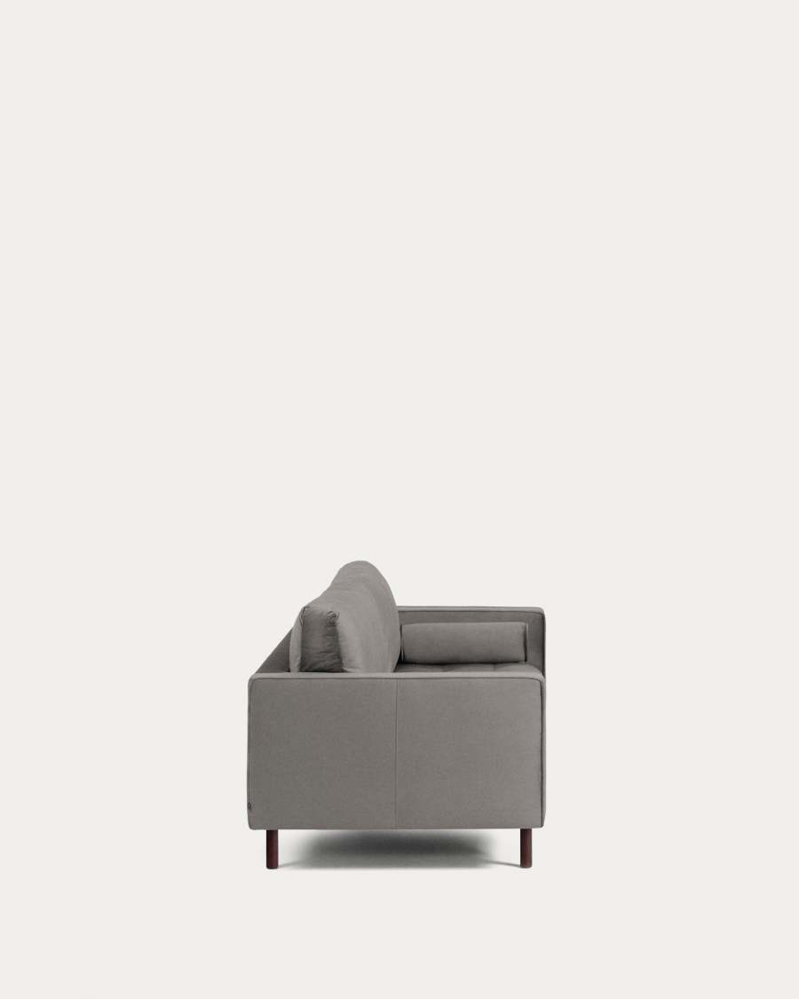 Debra 2 seater sofa in grey velvet, 182 cm