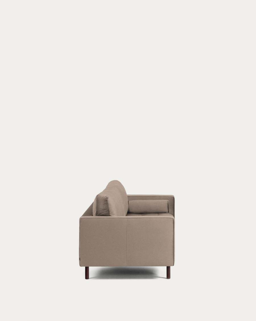 Debra 2 seater sofa in beige velvet, 182 cm