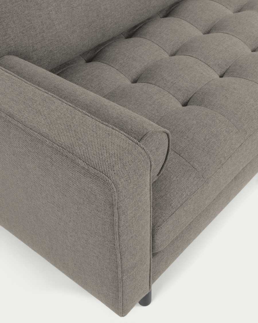 Debra 2 seater sofa in light grey, 182 cm