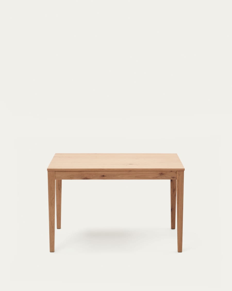 Tavolo allungabile Yain impiallacciato e legno massello di rovere 120 (180) x 80 cm