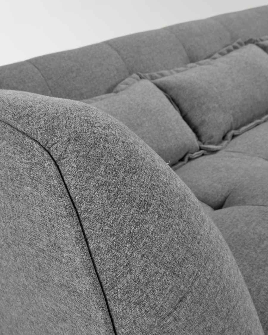 Safira 3-seater sofa in grey 200 cm