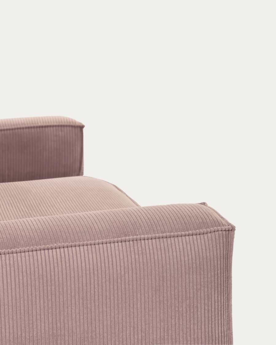 3-Sitzer-Sofa Blok mit dickem, rosa Cord 240 cm FSC Mix Credit